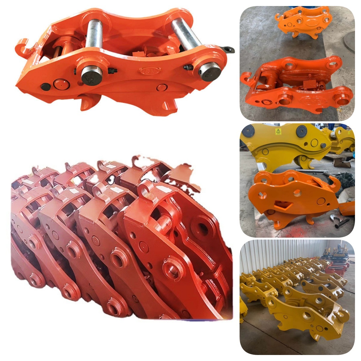 Mini Excavator Hydraulic Quick Coupler Hitch Attachment With Closed Lifting Hook