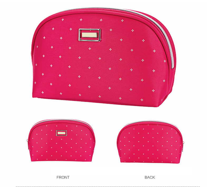 Polyester Customized Shell Shape Blue Toiletry Pouch Bag