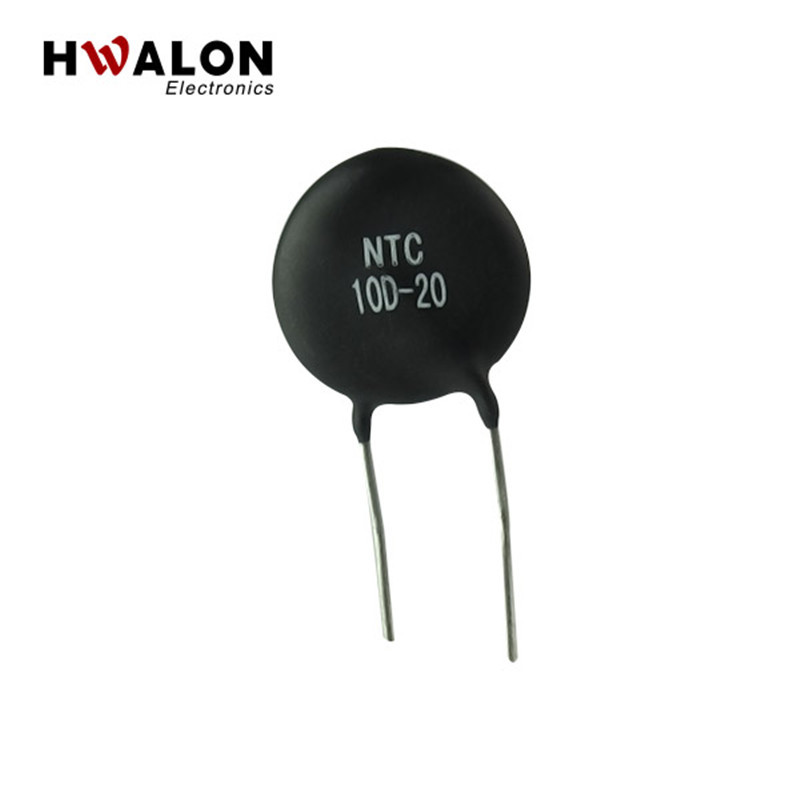 Black High Power Inrush Current Limited Thermistor 5D20 10D11 For Transformer