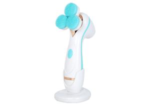 China Waterproof Electric Facial Cleanser 3 Replacement Heads 12 Months Warranty wholesale