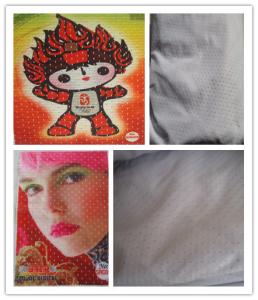 China Polyester Hole Warp Knitted Custom Printed Fabric For Sports Wear wholesale