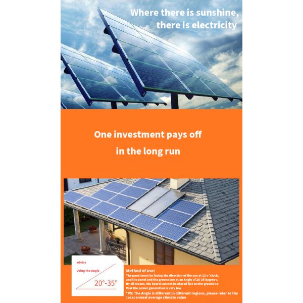 Toughened Glass 300W Solar Panel Monochrome PV Solar 100W PERC Standard