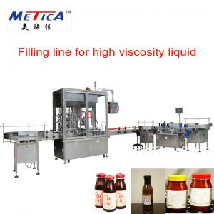 China SS316 Pet Bottling Line Tomato Sauce Jam Filling Machine 9000mm Length on sale