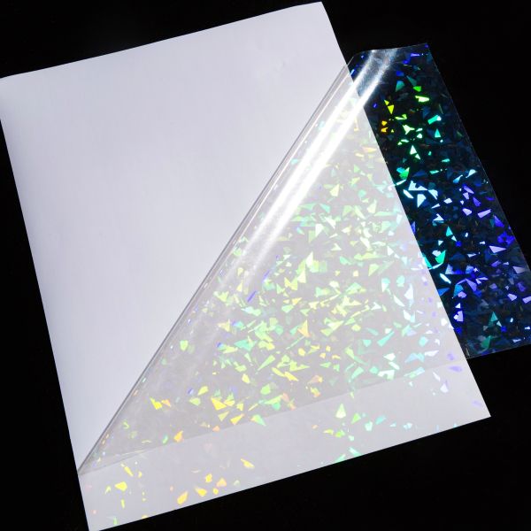 Transparent Holographic Film New Design Cold Lamination Film Self Adhesive Stickers for Photos