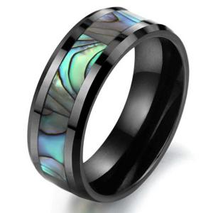 China New Super Fashion Tagor Jewelry Factory Ceramic Tungsten Series Ring TYWR040 wholesale