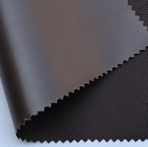 China Black Oxford Fabric Waterproof , 600 Denier Polyester Fabric Easy To Wash wholesale