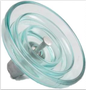 China Anti Fog High Voltage Glass Insulators 120kN Tensile Strength For Electric Power wholesale