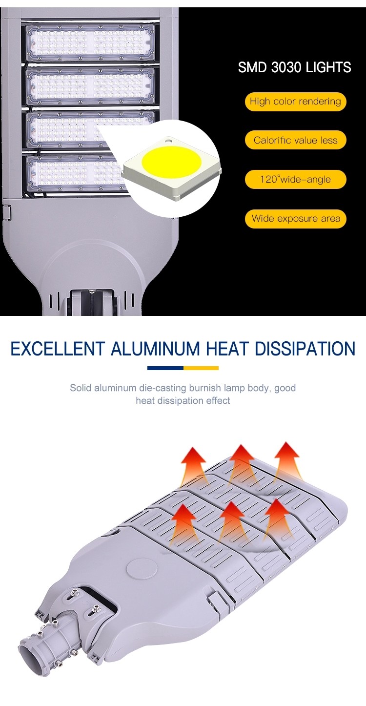 High Power 300 Watt LED Street Light For Road Garden Stormproof Long Service Life