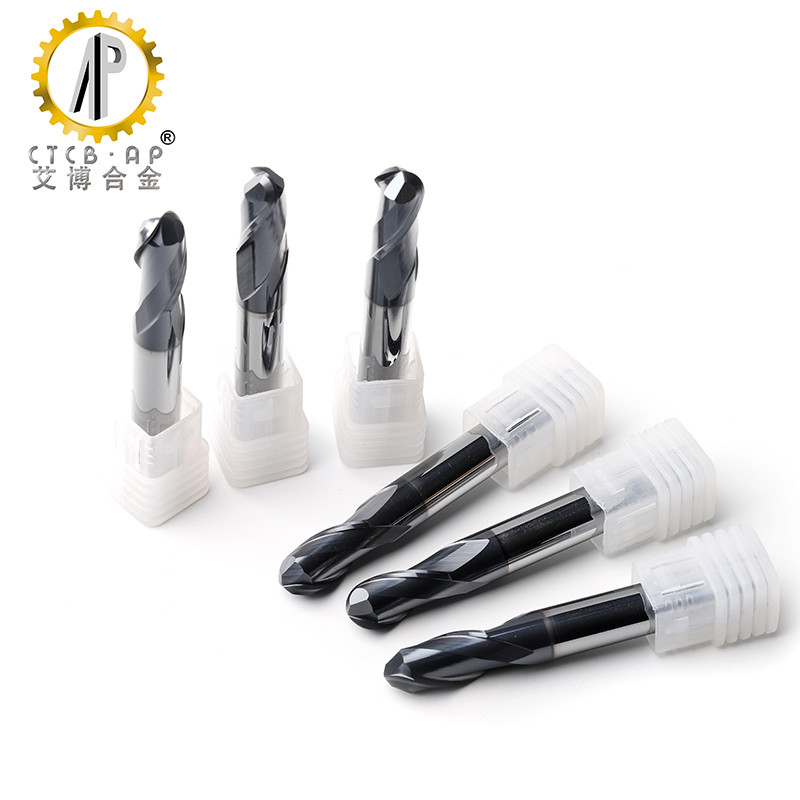 HRC 58 2 4 Flute Ball Nose Micrograin Tungsten Carbide Router Bits