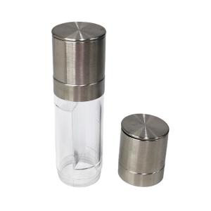 China 2 in 1 plastic jar 258g 80ml stainless steel pepper mill wholesale