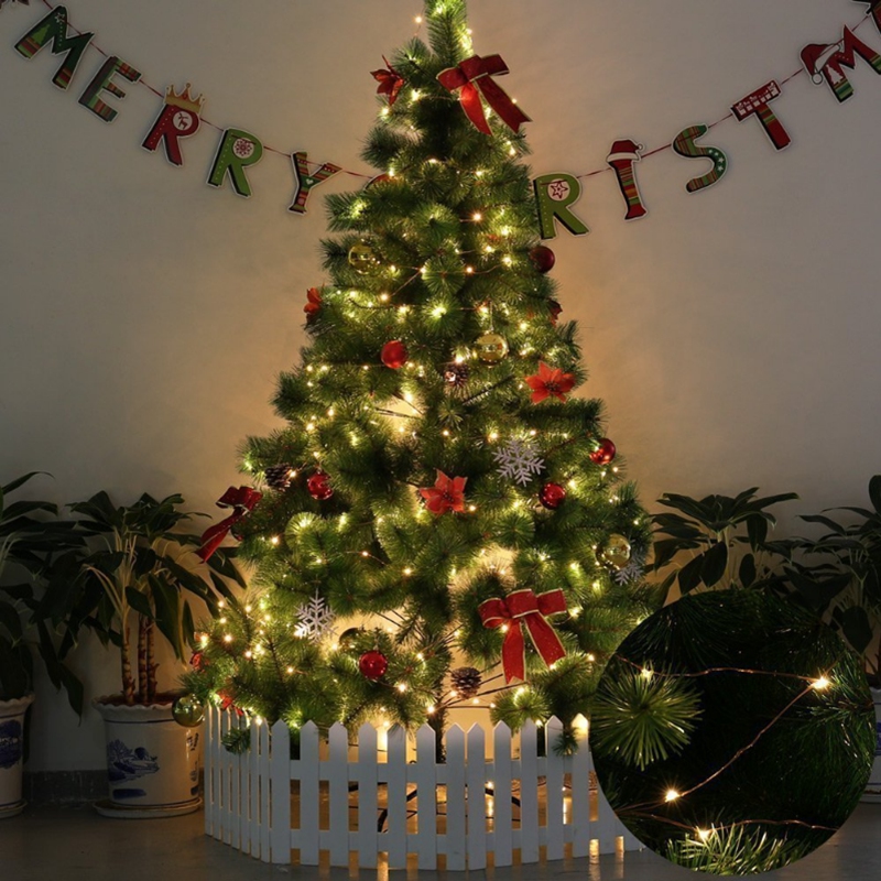 2M 5M 10M AA Battery Operated Christmas Luces Navidad Wedding Party Decoration Fairy Copper Wire LED Decorative Lights String