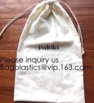 White Brushed Cotton Twill Drawstring Bag For Packaging,Cotton Flannel Dust bag