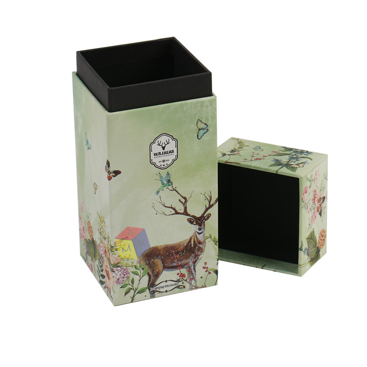 Luxury Custom Empty Paper Cardboard Cosmetic Perfume Bottle With Box Lid And Base Design