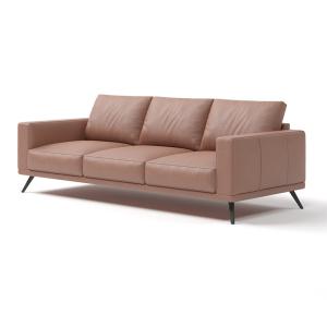 China Simple Office Furniture Sofa Modular Brown Synthetic Leather Sofa Set wholesale