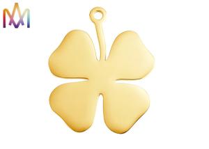 China Rustproof SS304 Engraved Four Leaf Clover Pendant wholesale