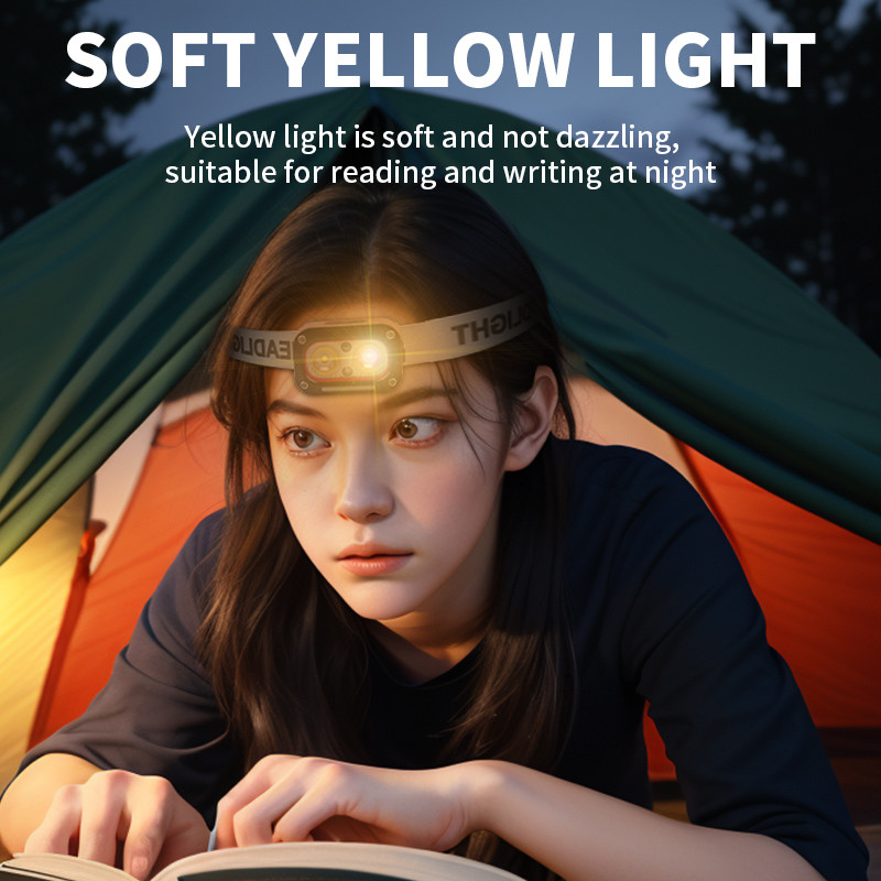FTYD-08 LED Headlamp 200-400 Lumens IPX4 With White Light ABS For Outdoor Activities
