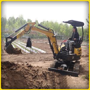 China 2 Ton Mini Excavator Machine Three Cylinder Water Cooling 2650*1200*2300mm wholesale