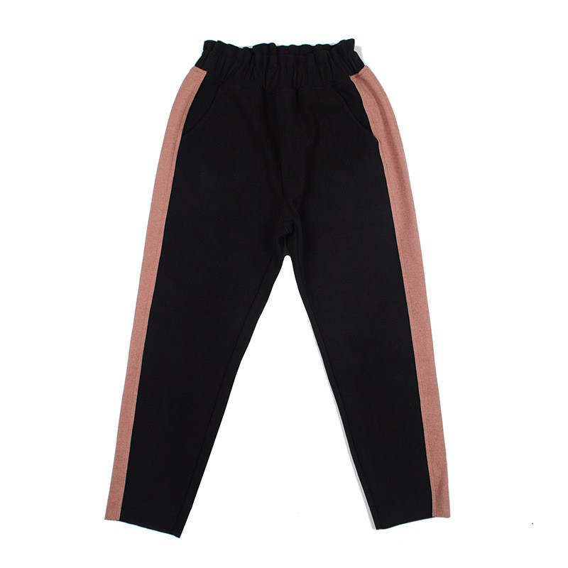 95% Cotton 5% Spandex Girls Elastic Waist Pants 120cm To 160cm