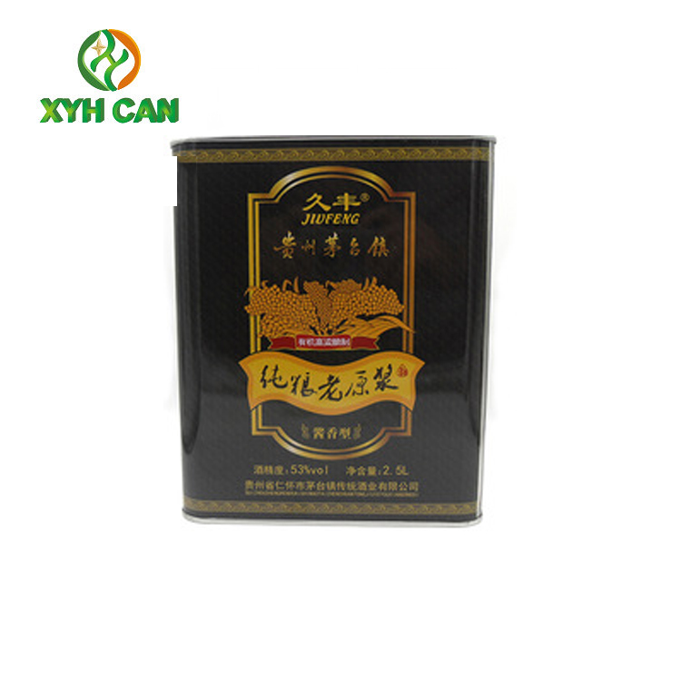 Large Round Tin Cans for Olive Oil Tin Containers Olive Oil Packaging Bottole PMS Printing
