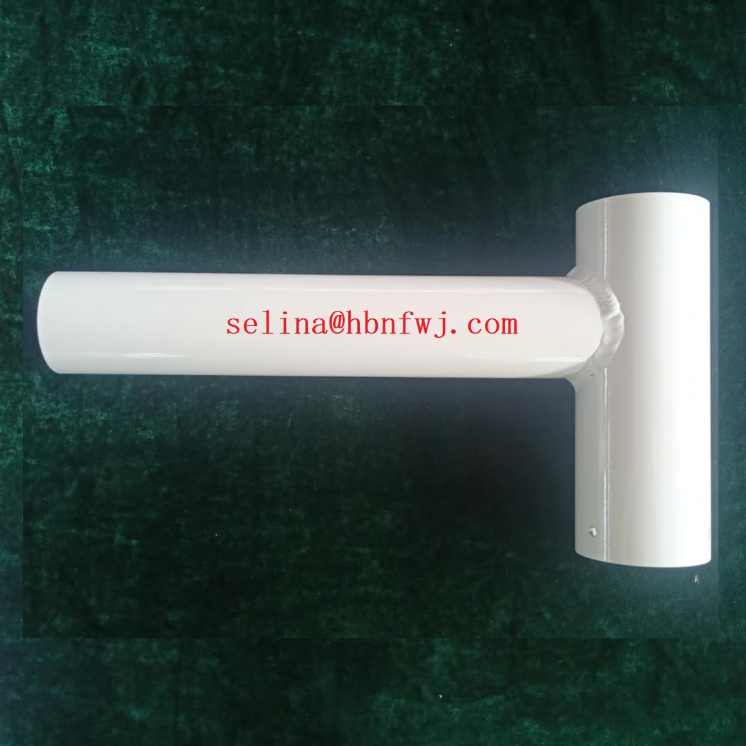 Single-side Bracket Light Pole Arm Bracket Quad Spoke 3" Tenon Adapter Fitting 3-10mm Thickness