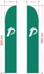 Printed Double Sided 80x420cm Teardrop Banner Flags