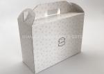 Recycled Brown / Pink Kraft Paper Storage Boxes Without Lids Logo Printing Die