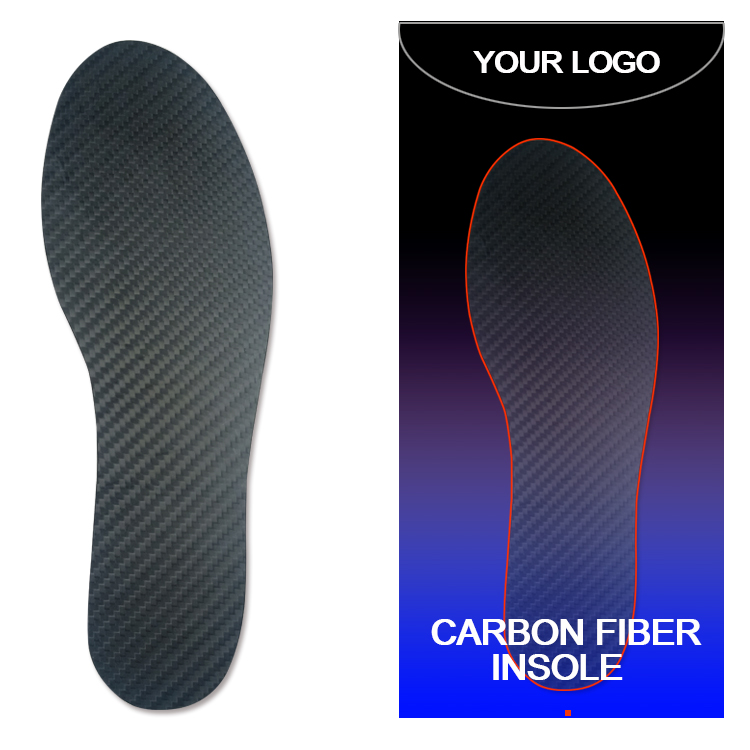 Men Size 10 Carbon Fiber Insoles with Turf Toe Orthotic and Rigid Stabilizer Plate