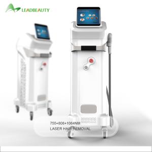 China Professional 755 808 1064 808nm diode laser hair removal machine with CE approved wholesale