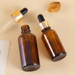 Green Blue 50ml 100ml Glass Dropper Bottle Cosmetic Packaging ODM