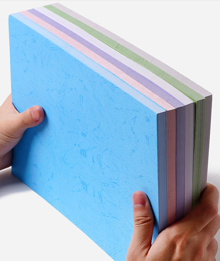 Flat Texture Leather Grain Stationary A4 Binding Paper