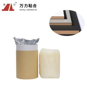 China Solid White UV Laminating Adhesive 6500 Cps Wood Stick Hot Glue PUR-9002.1 wholesale