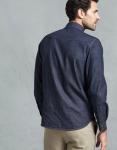 High quality casual man blue jean shirts men collar stylish jean shirt fashion
