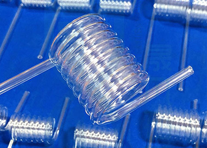 Cnc Machine Custom Frosted Iso9001 Fused Quartz Tube With Drilling Holes