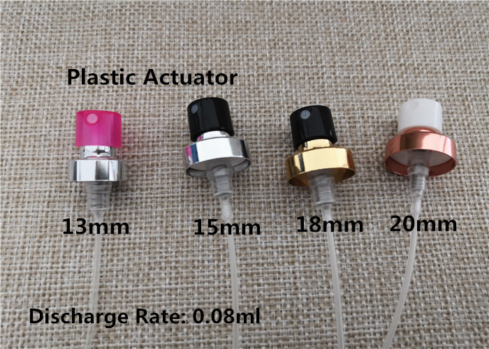 Aluminum Perfume Spray Dispenser , Small Perfume Spray 0 . 08CC Dosage Output