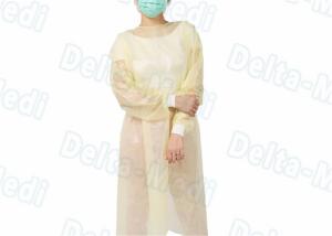 China Self-Extinguishing Fabric Disposable Isolation Gown With Knitted Cuffs wholesale