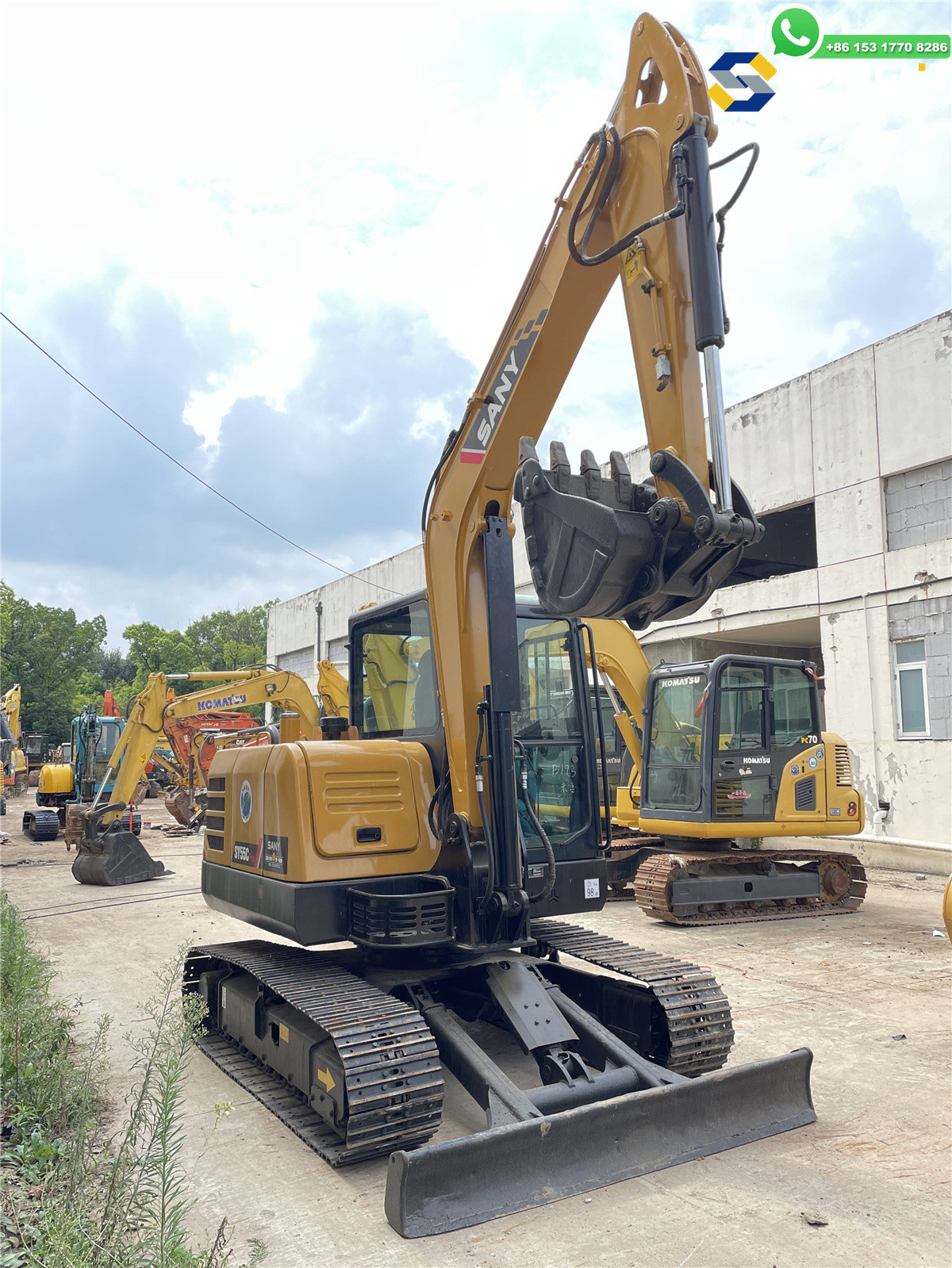 Small Excavator SY55C SY55U Digging Hydraulic Mining Machine 7ton Small Crawler Excavator