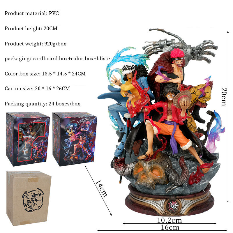 Gender Unisex ANIME HEROES Captain Ghost Island Game Figurines Toys Series Movable Interactive Action Figures