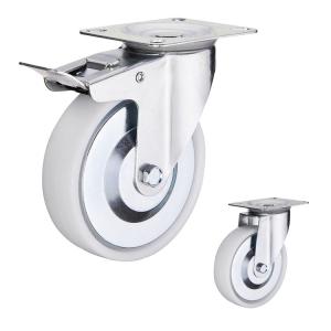 China 3inch 110lbs Loading Industrial Casters With Dust Covers wholesale