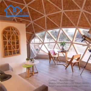 China Waterproof Eco Hotel Prefab Geodesic Dome Tent House Desert Tent For Camping wholesale
