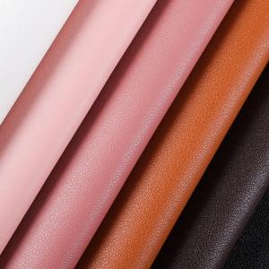China ODM Litchi Pattern Pu Synthetic Leather Pu Suede Material 1.65mm Thick wholesale