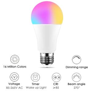 China AC 85-265V Smart Led Light Lamp 15W B22 Colour Changing Bulb wholesale
