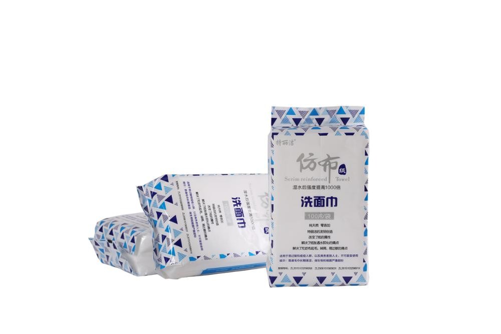 Dry Wet Amphibious 4ply Disposable Paper Towel Non Dandruff