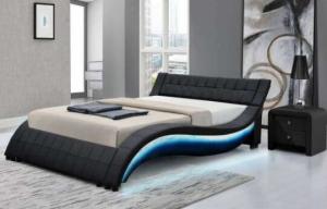 China Wholesale Confortable Plywood Bed Frame Remote Cotrol LED Ligting wholesale