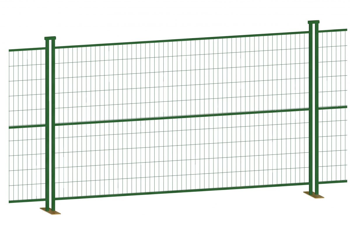 Portable Temporary Fence Panel 32mm Galvanized Steel