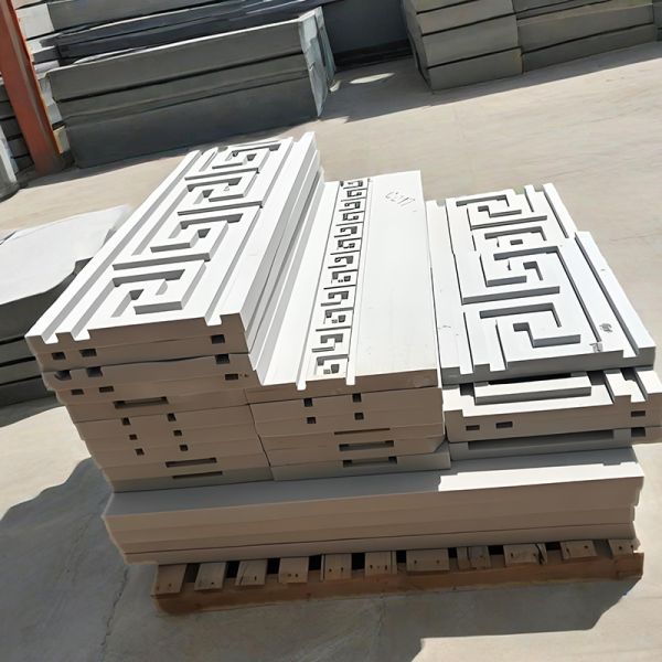 Lightweight EPS Foam Stucco Pillars Columns Exterior Wall Mouldings European Safe