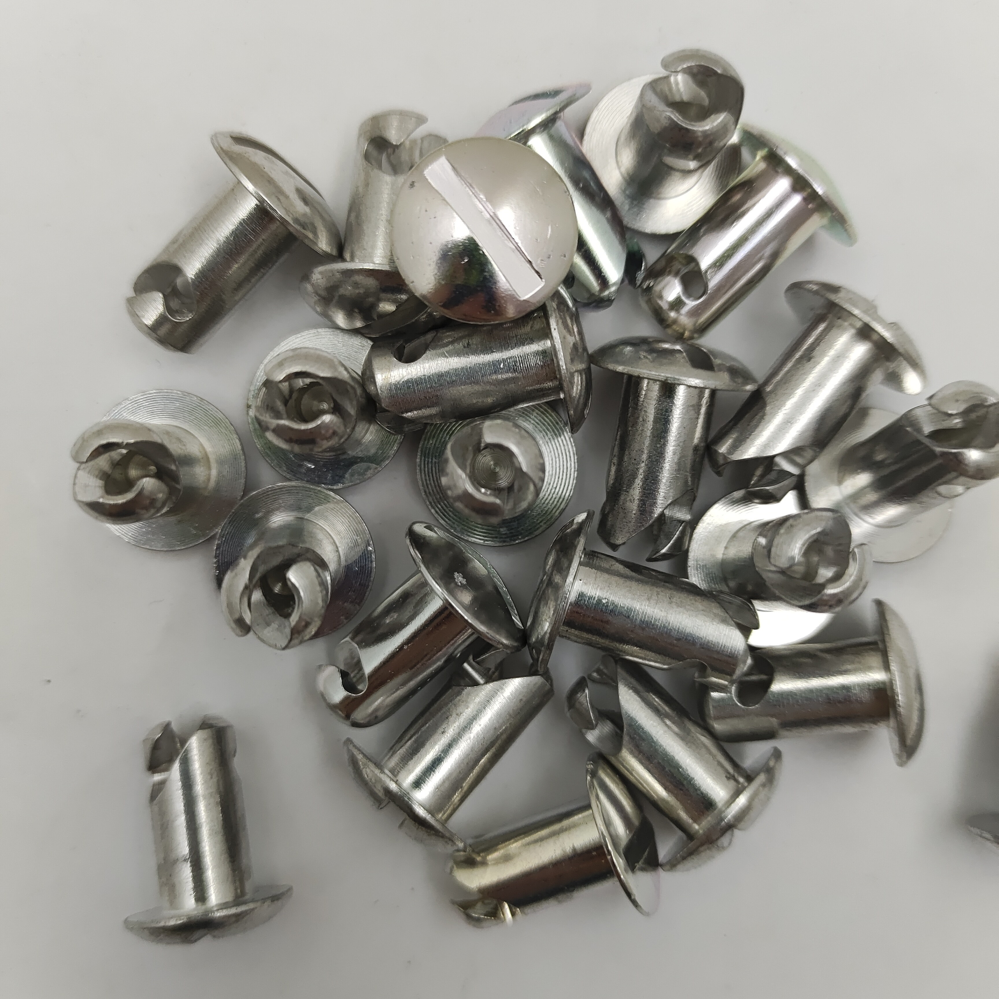 Silver Aluminum 5/16".500" 1/4 Quick Turn Dzus Small Head