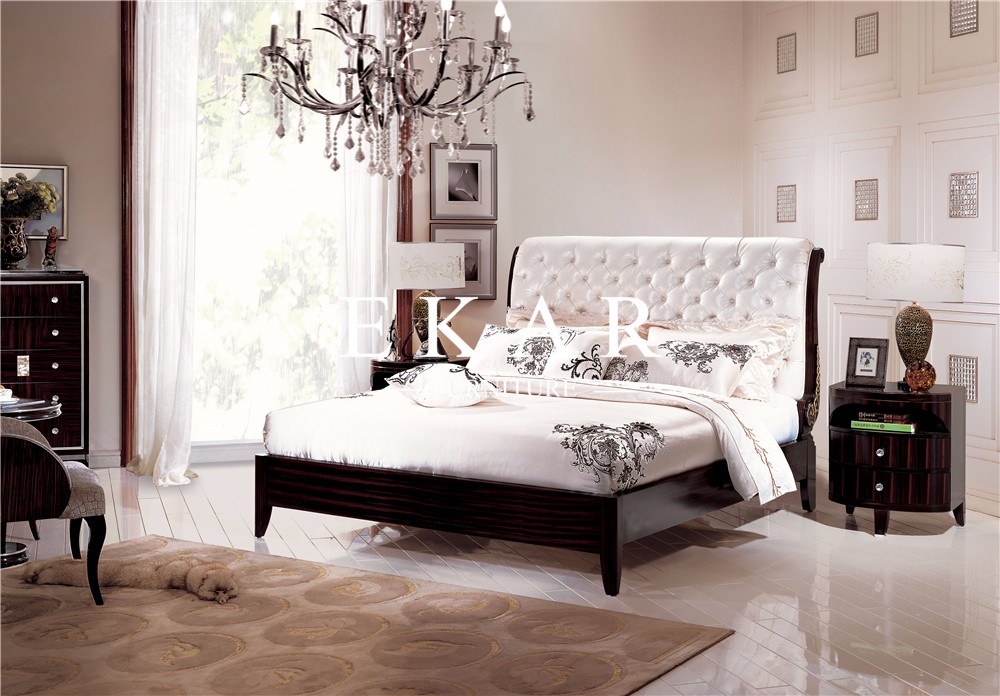 Teak wood craft bed furniture poster beds MKBN-KP2020M-903