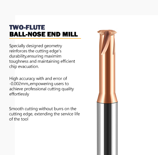 Single-Thread Milling Cutter with 35 Degree Helix Angle for M2, M3, M4, M6 Threads in 0.6um Fine-Grained Tungsten Carbide