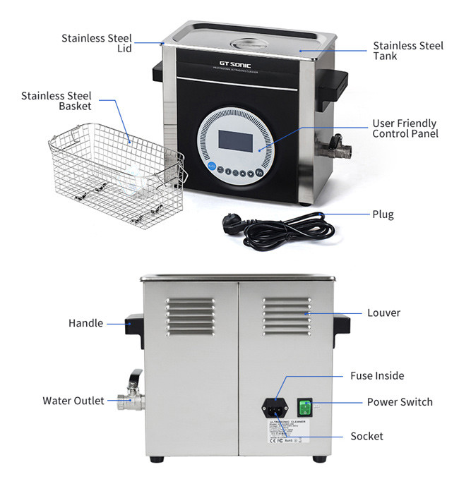 Laboratory Heated SONIC Cleaner , Variable Frequency Ultrasonic Cleaner