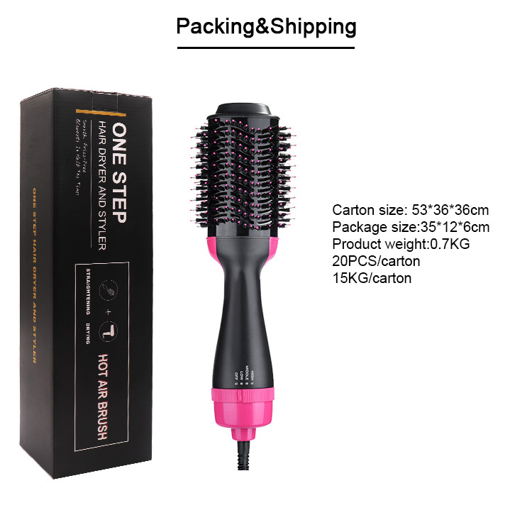 Hot Air Dryer 3 In 1 Hair Straightener Brush For Women